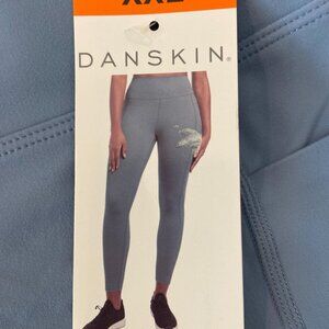 Danskin Infinity Lightweight Leggings Women’s XXL Blue High Rise NWT